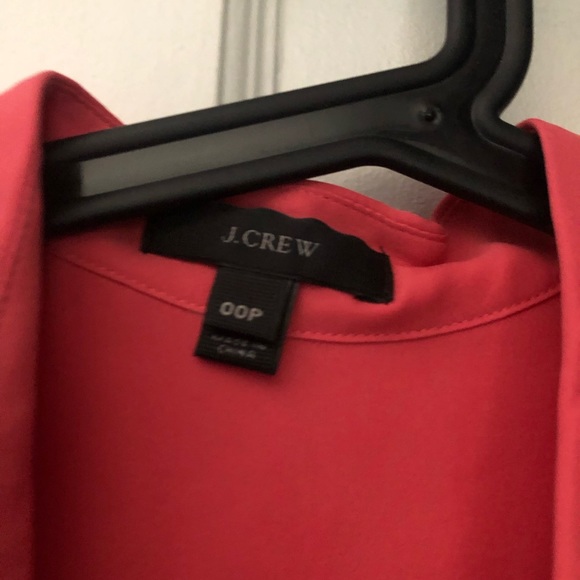 J crew sleeveless pink silk tunic shirt size 00p - Picture 2 of 7